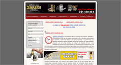 Desktop Screenshot of cerrajerosbarcelonaweb.com